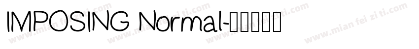 IMPOSING Normal字体转换